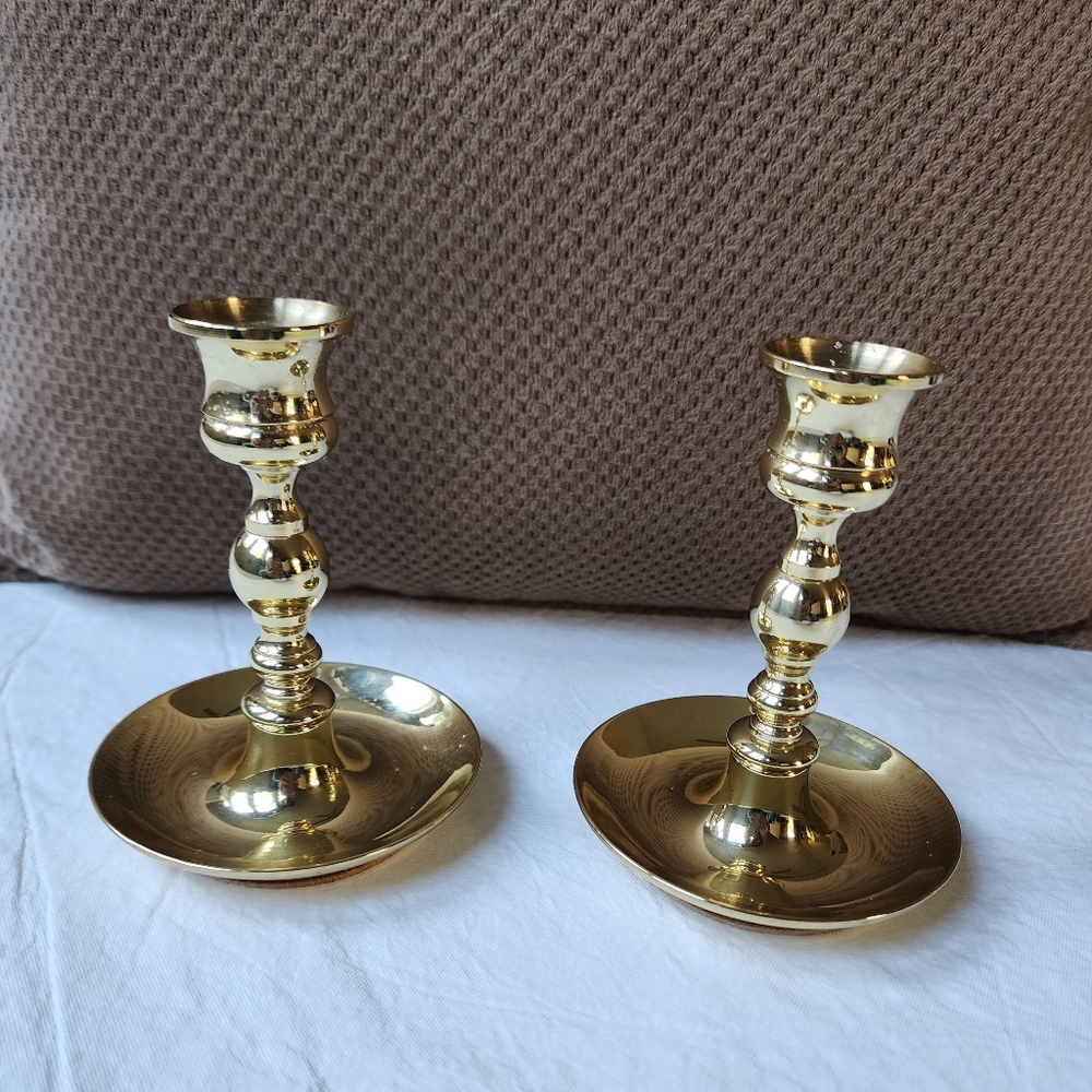 Baldwin Metal Forgers Candlestick holder vintage, 2 pcs.